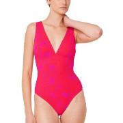 Triumph Flex Smart Summer 05 Padded Cup Swimsuit Rosa Muster Fit Smart...