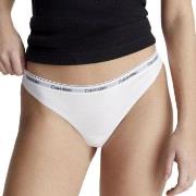 Calvin Klein 3P Modern Logo Thongs Weiß Baumwolle Small Damen