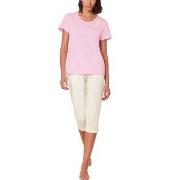 Triumph Pyjama Set X 01 Rosa/Weiß Baumwolle 38 Damen