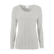 Damella Bamboo Long Sleeve Top Grau Bambus Small Damen