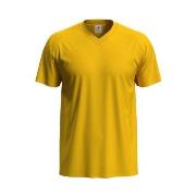 Stedman Classic V-Neck Men T-shirt Senfgelb Baumwolle Small Herren