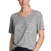 Calida Circular Sleep T-shirt Weiß/Marine Tencel Small Damen