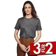 Pierre Robert X Jenny Skavlan Wool Wide T-Shirt Dunkelgrau Small Damen