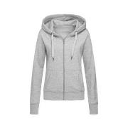 Stedman Active Hooded Sweatjacket For Women Graumelliert Small Damen