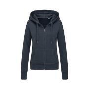 Stedman Active Hooded Sweatjacket For Women Dunkelblau Small Damen