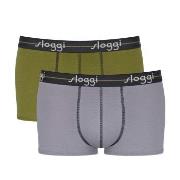 Sloggi 2P For Men Start Hip Dunkelgrau Baumwolle Small Herren