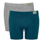 Sloggi 2P Men GO Natural Short Blau/Grau Baumwolle Small Herren