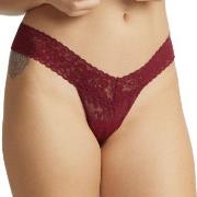 Hanky Panky 2P Daily Lace Low Rise Thong D1 Weinrot Nylon One Size Dam...