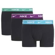 Nike 3P Everyday Essentials Cotton Stretch Trunk D1 Schwarz Lila Baumw...