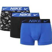 Nike 9P Everyday Essentials Micro Trunks D1 Blau Muster Polyester Medi...