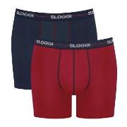 Sloggi 2P Men Start Short C2P Marine/Rot Baumwolle Small Herren