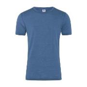 Dovre Wool Light T-Shirt Blau Wolle Small Herren