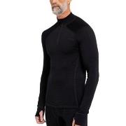 Dovre Wool Zip Single Jersey Schwarz Wolle Small Herren