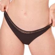 Sloggi 2P GO Ribbed Brazilian Briefs Schwarz Ökologische Baumwolle Sma...