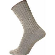 Egtved Wool No Elastic Rib Socks Sand Gr 45/48