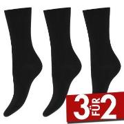 Decoy 3P Cotton Socks Schwarz Strl 37/41 Damen