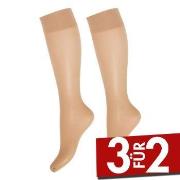 Decoy 2P Soft Lux 15 DEN Knee-high Socks Sand Polyamid One Size Damen