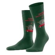 Burlington X-mas Car Sock Dunkelgrün Gr 40/46 Herren