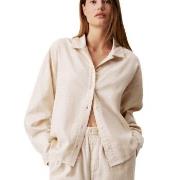 Calvin Klein LS Button Down Beige Baumwolle Medium Damen