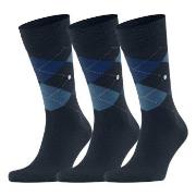 Burlington 3P Edinburgh Wool Sock Marine Gr 40/46 Herren