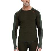 Dovre Jacquard Baselayer Armeegrün Wolle Small Herren