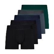 Resteröds 5P Organic Cotton Boxer Schwarz/Grün Ökologische Baumwolle S...