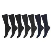 Decoy 7P Organic Cotton Socks Schwarz/Blau Strl 37/41 Damen