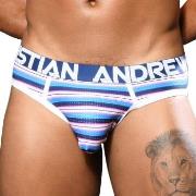 Andrew Christian Almost Naked Newport Mesh Jock Blaugestreift Polyamid...