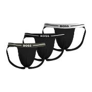 BOSS 3P Bold Jockstrap Schwarz Baumwolle Small Herren