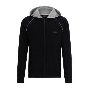 BOSS Mix and Match Hooded Jacket Schwarz Baumwolle Small Herren