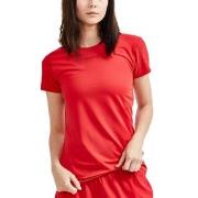 Craft ADV Essence SS Slim Tee W Rot Polyester Small Damen