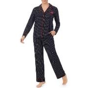 DKNY Season of Giving Pyjamas Schwarz/Weiß Small Damen