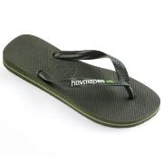 Havaianas Brasil Logo Olive Gr 33/34