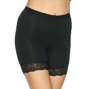 Lady Avenue Bamboo Short Leggings With Lace Schwarz Bambus Small Damen