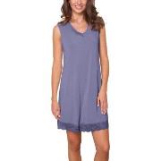 Lady Avenue Bamboo With Short Sleeve Nightdress Blau Bambus Small Dame...