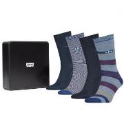 Levis 4P Logo Regular Giftbox Socks Blau Gr 43/46