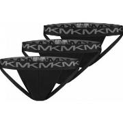 Michael Kors 3P Basic Jock Strap Schwarz Baumwolle Small Herren