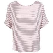 Missya Softness Stripe SS T-shirt Lila Modal Small Damen