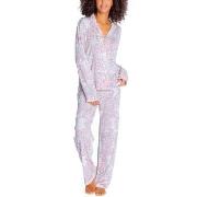 PJ Salvage Playful Prints Pyjama Grau/Rosa Small Damen