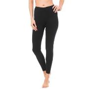 Trofe Leggings With Lace Trim Schwarz Baumwolle Small Damen