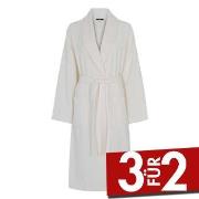 Decoy Long Terry Robe Elfenbein Ökologische Baumwolle Small Damen