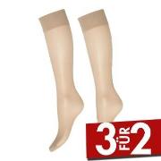 Deocy Silk Look 20d Kneehighs Strumpfhosen 2P Beige Polyamid One Size ...