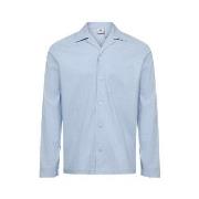 JBS of Denmark Woven PJ Shirt Hellblau Small Herren