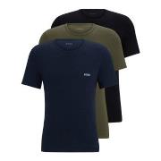 BOSS 3P Classic Crew Neck T-shirt Blau/Grün Baumwolle Small Herren