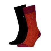 Tommy Hilfiger 2P Men Birdeye Sock Schwarz/Rot Gr 39/42 Herren