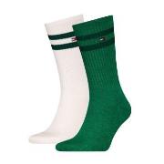 Tommy Hilfiger 2P Men Mouline Sport Socks Weiß/Grün Gr 39/42 Herren