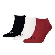 Puma 3P Sneaker Socks Schw/Weinrot Gr 43/46