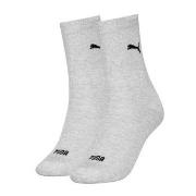 Puma 2P Women Logo Crew Socks Grau Gr 39/42 Damen