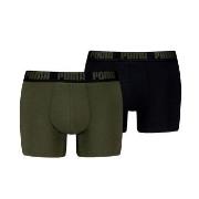 Puma 2P Men Everyday Basic Boxer Armeegrün Baumwolle Small Herren