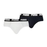 Puma 2P Men Everyday Brief Weiß/Schwarz Baumwolle Small Herren